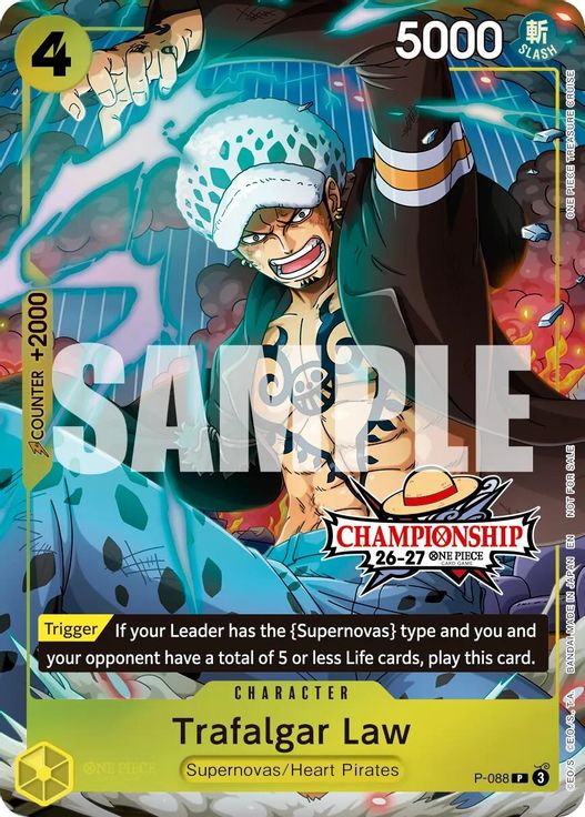Trafalgar Law (CS 26-27 Event Pack) P-088 card from One Piece Promotion Cards