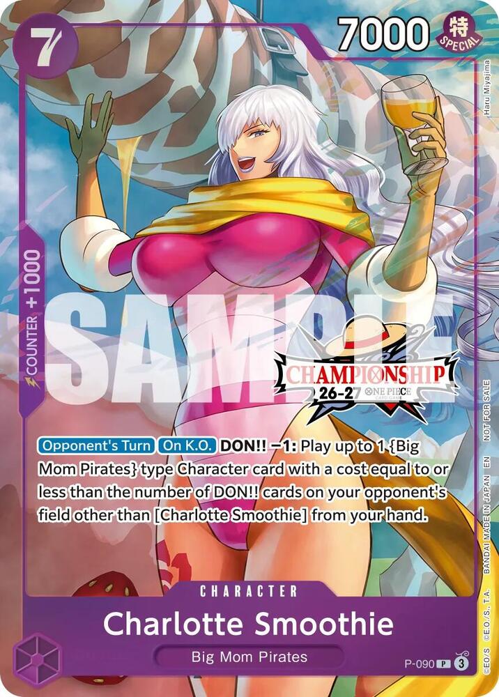 Charlotte Smoothie (CS 26-27 Event Pack) P-090 card from One Piece Promotion Cards