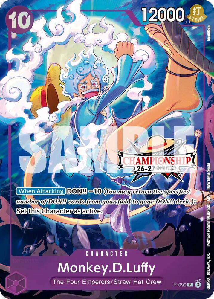 Monkey.D.Luffy (CS 26-27 Event Pack) P-099 card from One Piece Promotion Cards