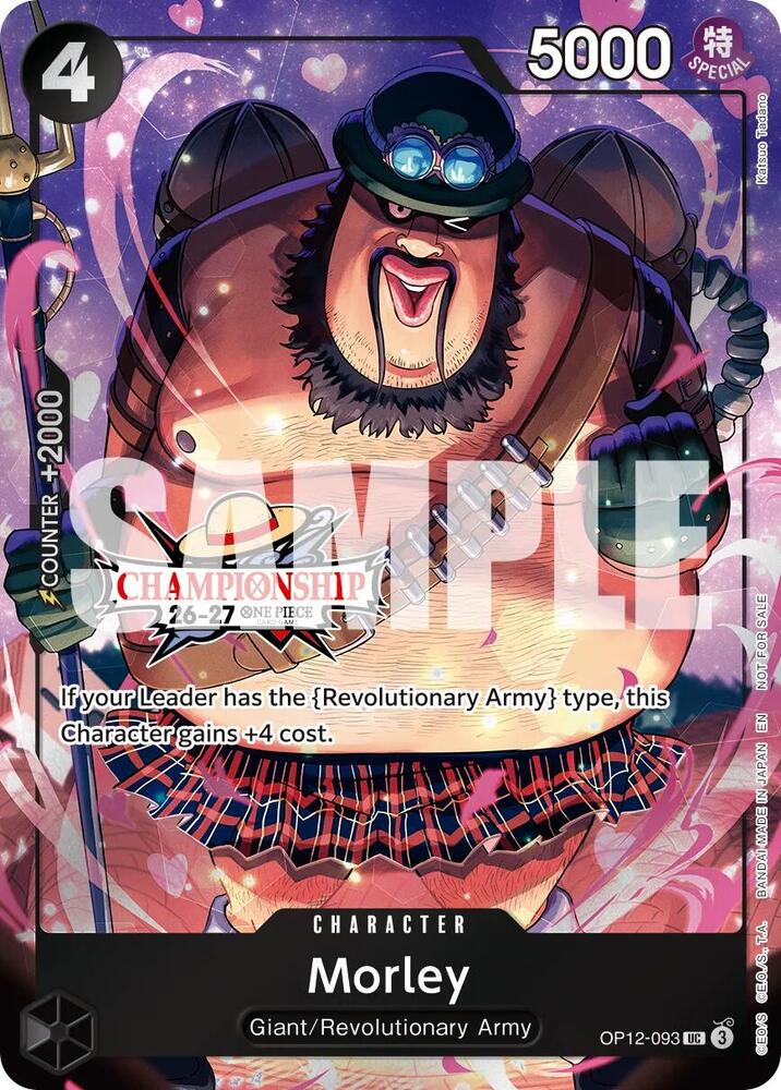 Morley (CS 26-27 Celebration Pack) OP12-093 card from One Piece Promotion Cards