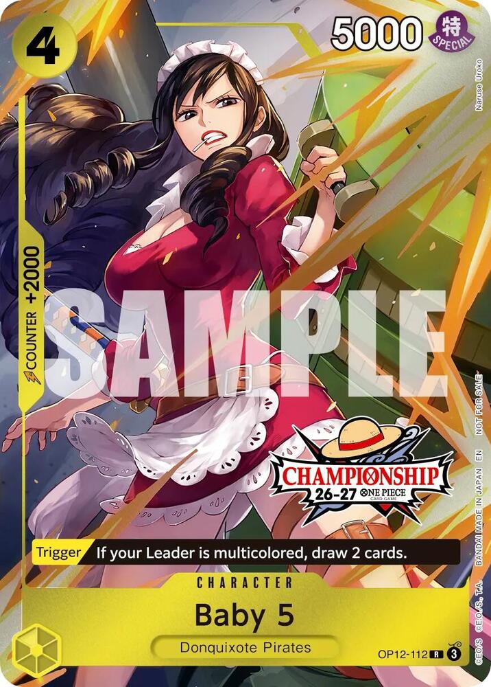 Baby 5 (CS 26-27 Celebration Pack) OP12-112 card from One Piece Promotion Cards