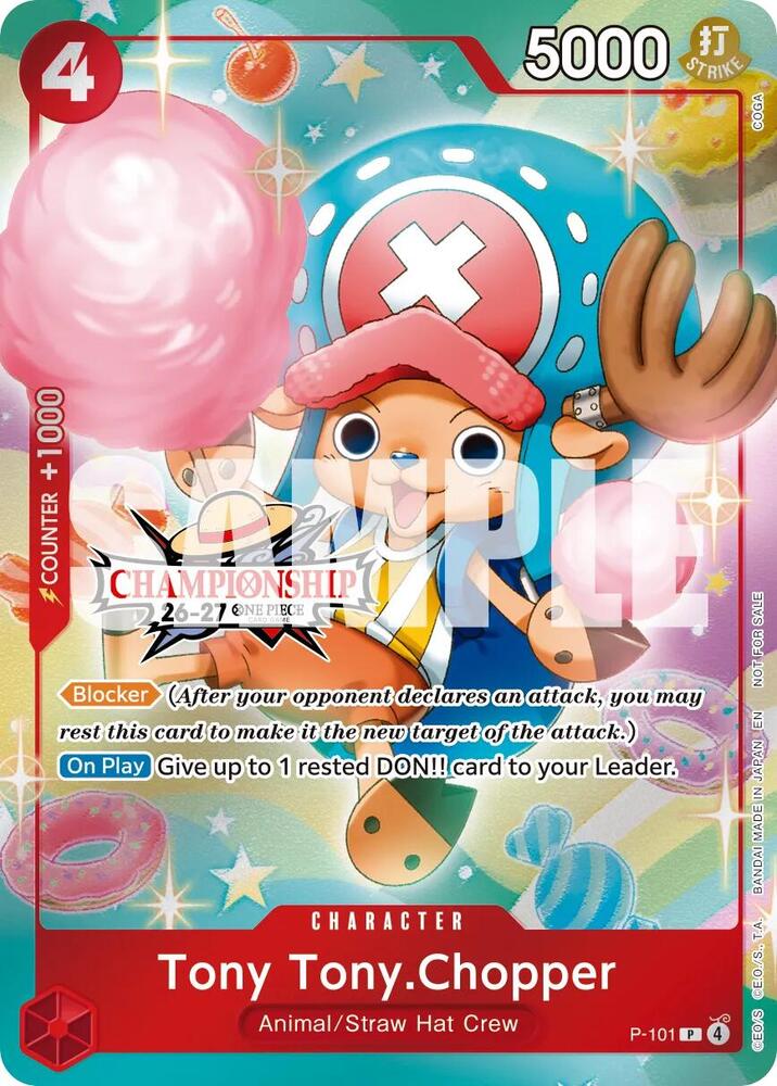Tony Tony.Chopper (CS 26-27 Celebration Pack) P-101 card from One Piece Promotion Cards
