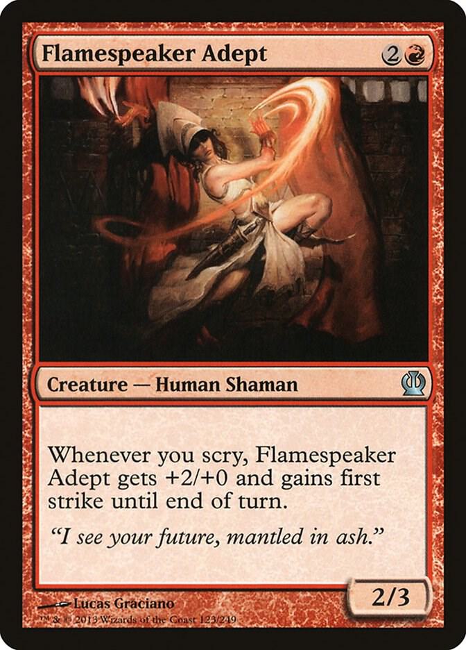Flamespeaker Adept 123 card from Theros