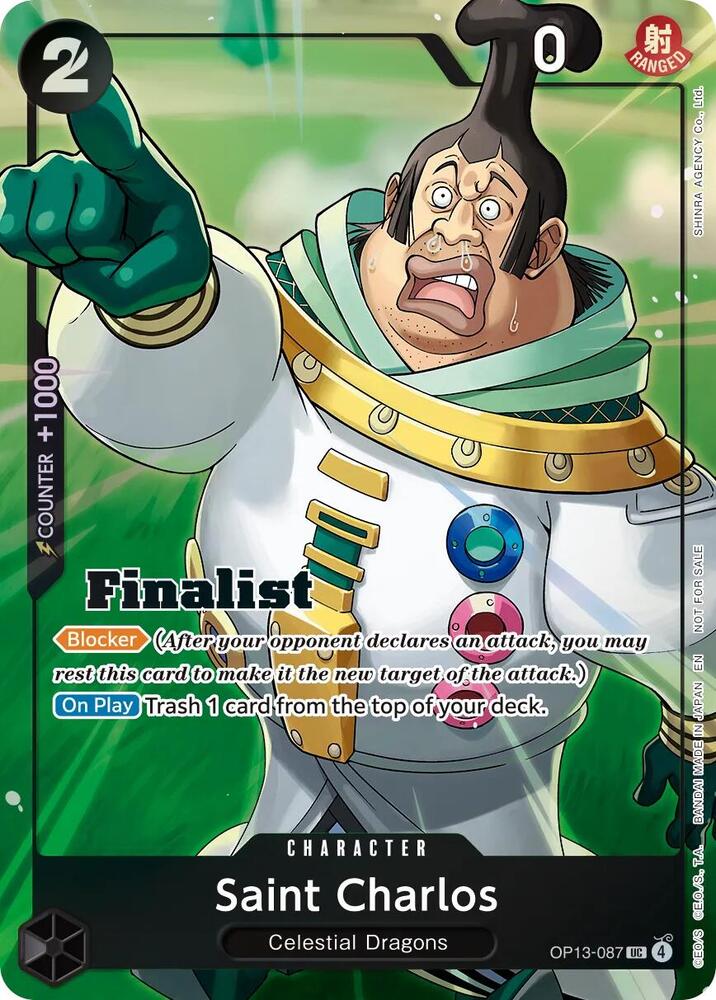 Saint Charlos (Finalist Card Set Vol. 1) OP13-087 card from One Piece Promotion Cards