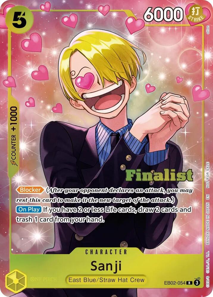 Sanji (CS 26-27 Finalist Card Set Vol. 1) EB04-052 card from One Piece Promotion Cards