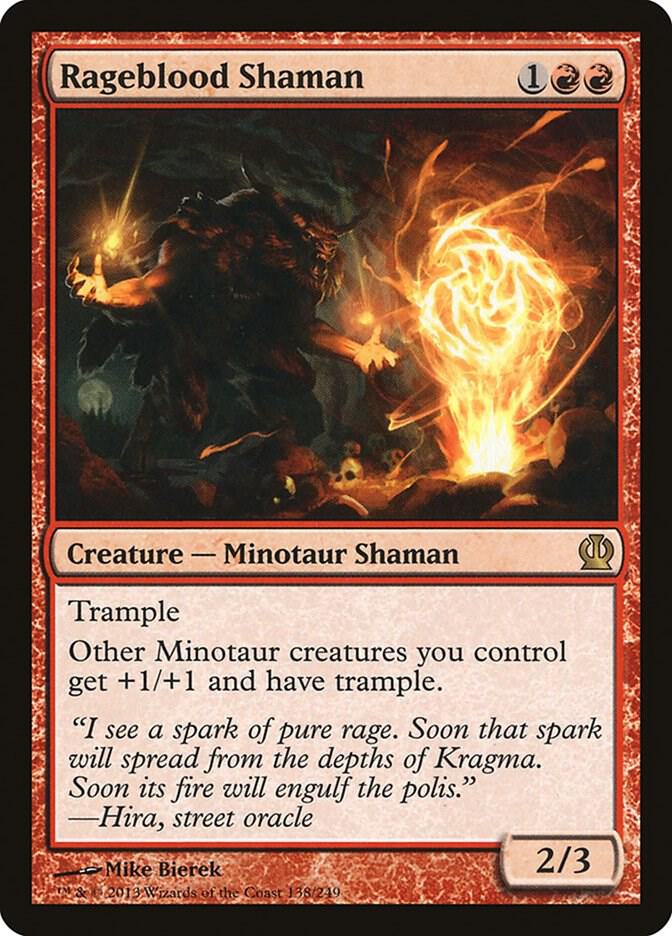 Rageblood Shaman 138 card from Theros