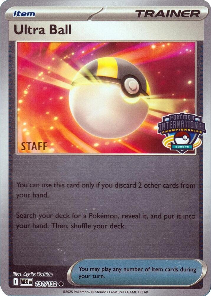 Ultra Ball (Europe International Championship) [Staff] 131/132 card from League & Championship Cards