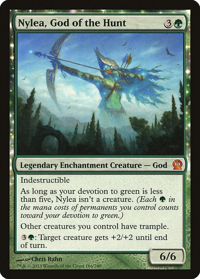 Nylea, God of the Hunt 166 card from Theros