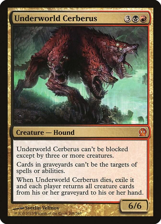 Underworld Cerberus 208 card from Theros