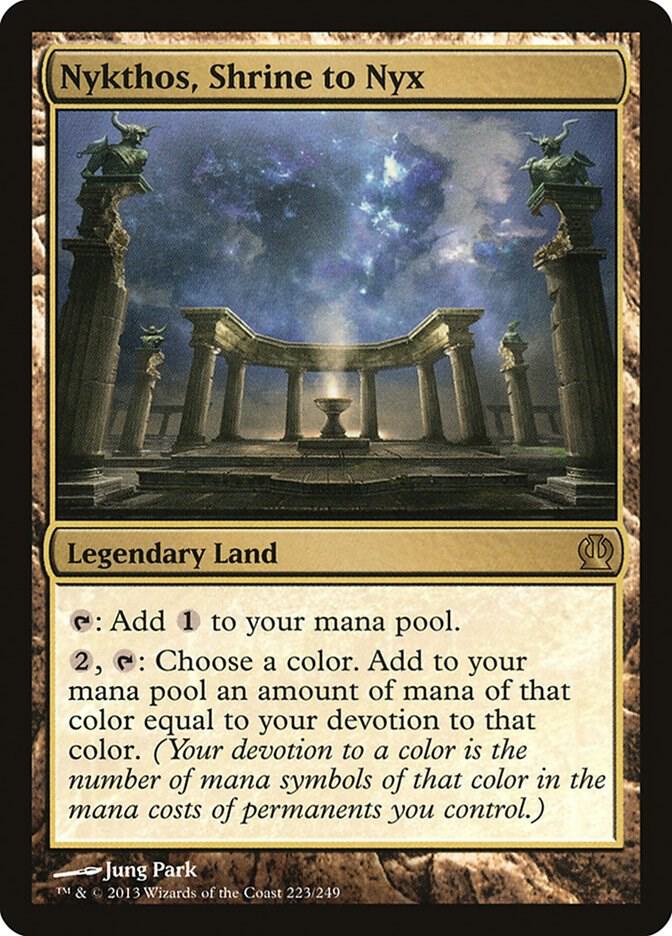 Nykthos, Shrine to Nyx 223 card from Theros