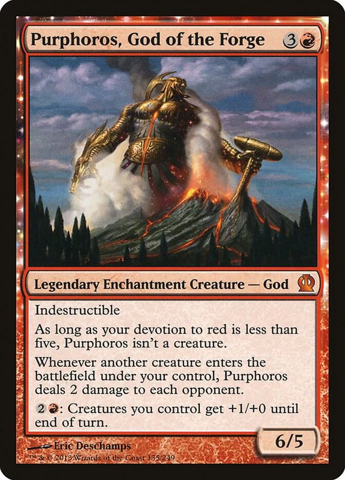 Purphoros, God of the Forge 135 card from Theros