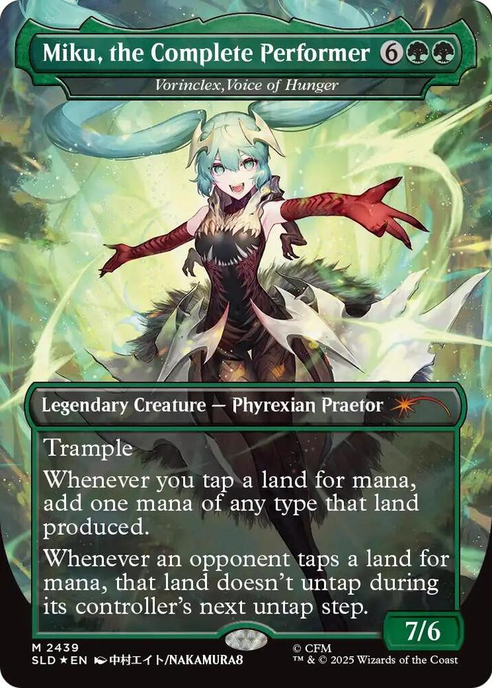 Miku, the Complete Performer - Vorinclex, Voice of Hunger 2439 card from Secret Lair Drop Series