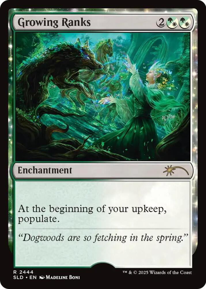 Growing Ranks 2444 card from Secret Lair Drop Series