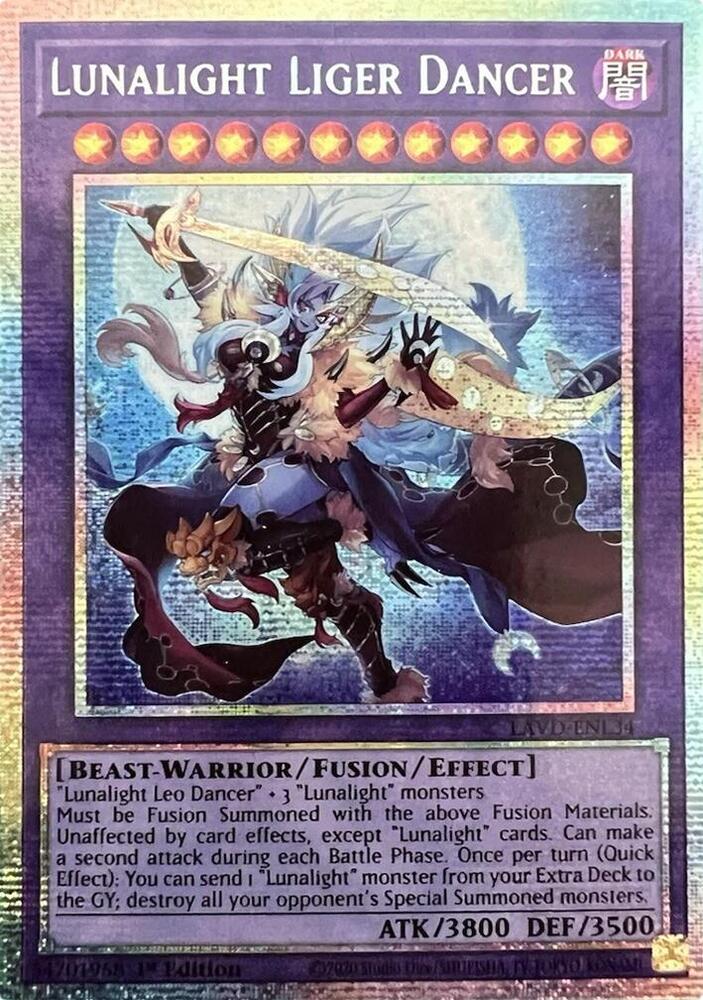 Lunalight Liger Dancer (Starlight Rare) LAVD-ENL34 card from Legendary Arc-V Decks