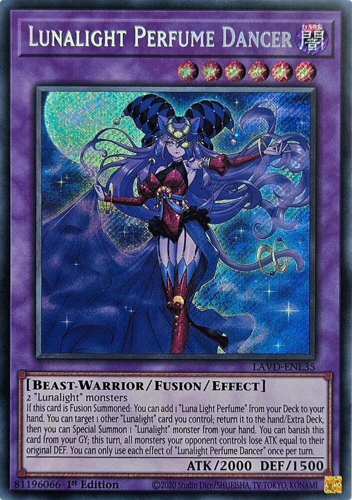 Lunalight Perfume Dancer (Secret Rare) LAVD-ENL35 card from Legendary Arc-V Decks