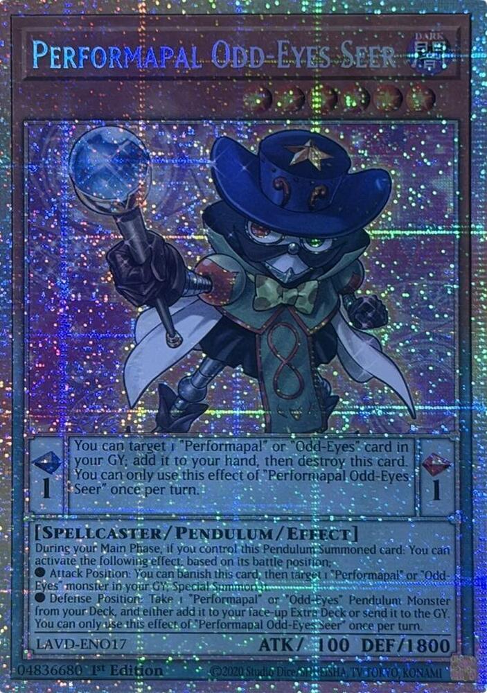 Performapal Odd-Eyes Seer (Starlight Rare) LAVD-ENO17 card from Legendary Arc-V Decks