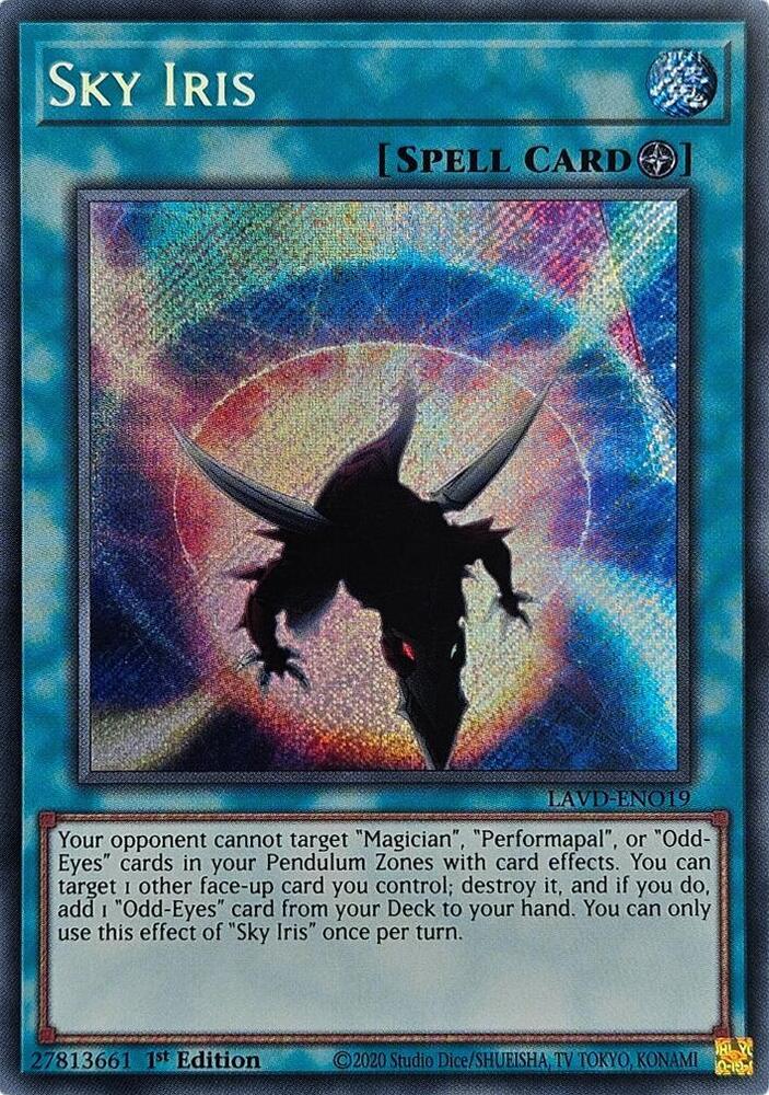 Sky Iris (Secret Rare) LAVD-ENO19 card from Legendary Arc-V Decks