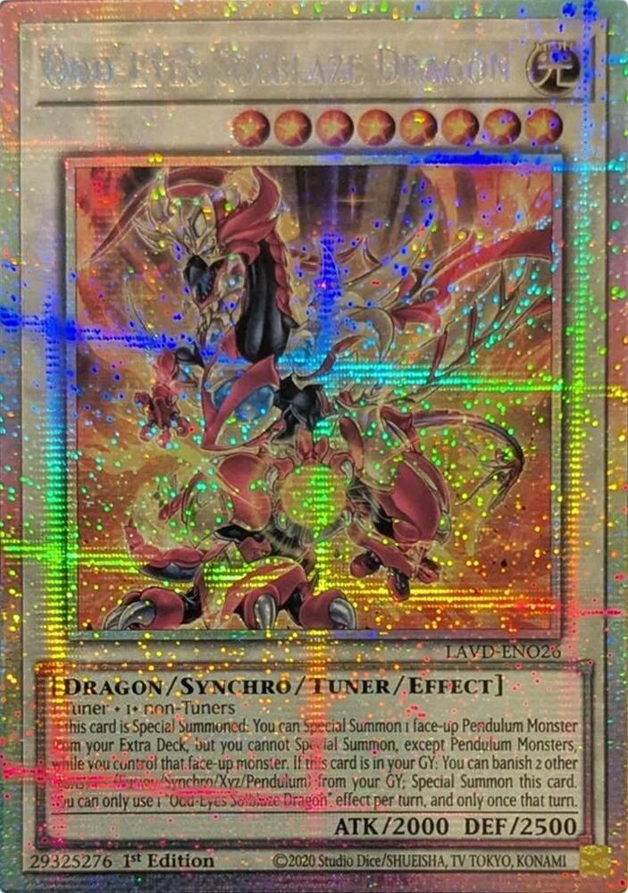 Odd-Eyes Solblaze Dragon (Starlight Rare) LAVD-ENO26 card from Legendary Arc-V Decks