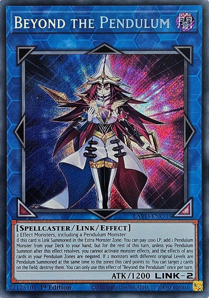 Beyond the Pendulum (Secret Rare) LAVD-ENO35 card from Legendary Arc-V Decks