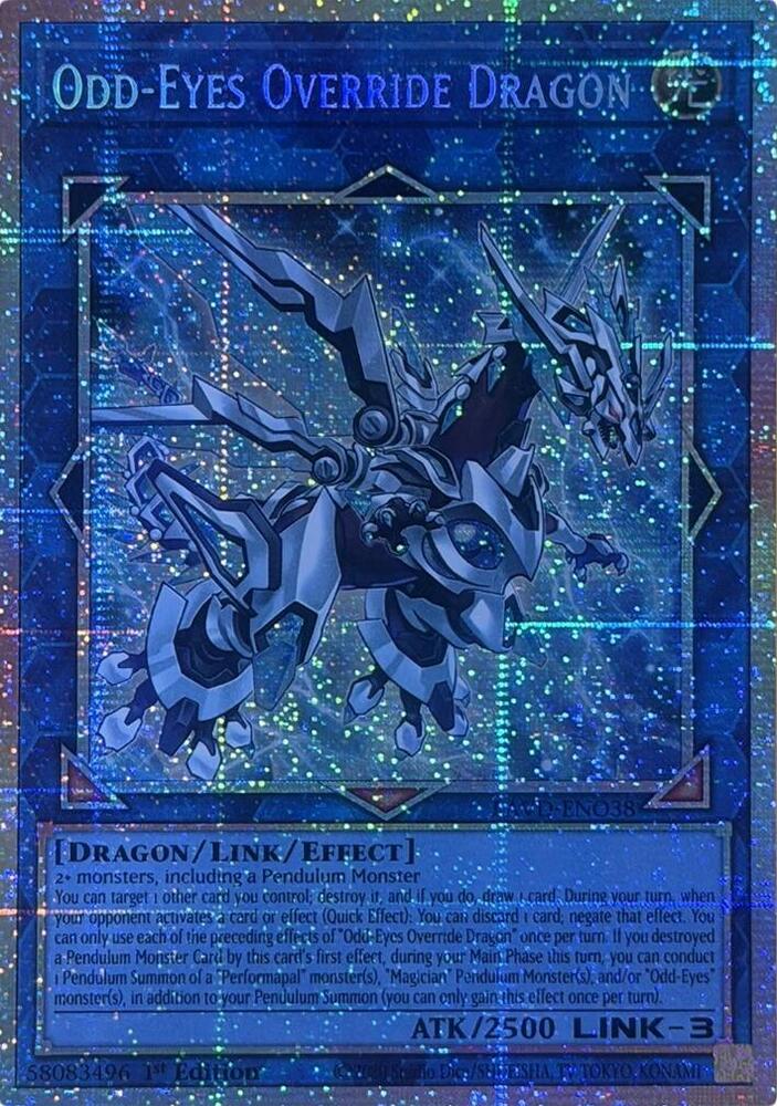 Odd-Eyes Override Dragon (Starlight Rare) LAVD-ENO38 card from Legendary Arc-V Decks