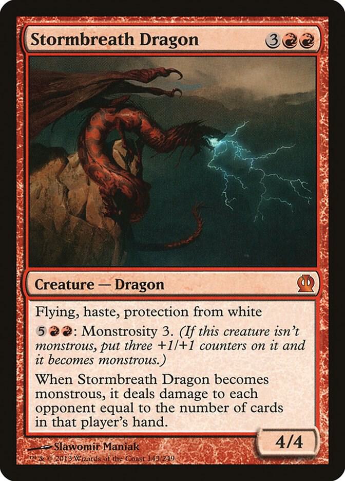 Stormbreath Dragon 143 card from Theros