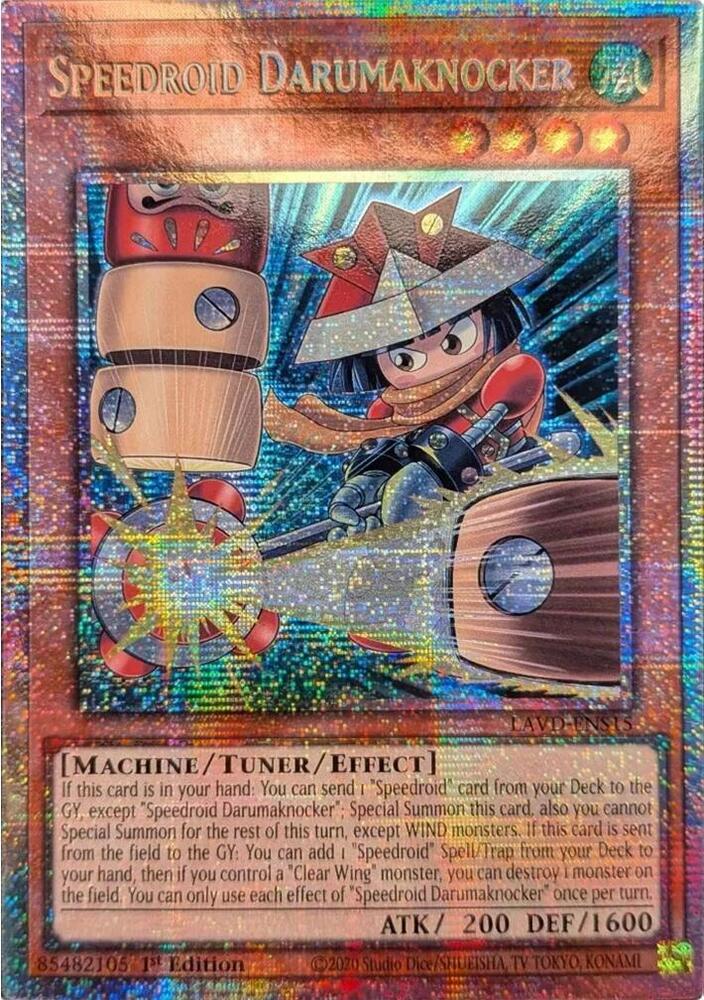 Speedroid Darumaknocker (Starlight Rare) LAVD-ENS15 card from Legendary Arc-V Decks