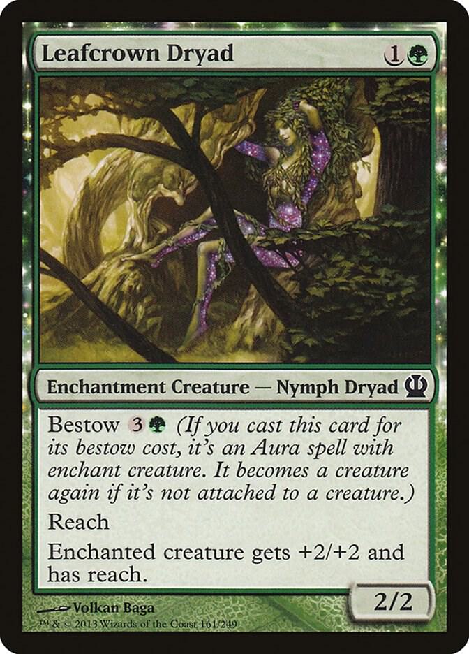 Leafcrown Dryad 161 card from Theros