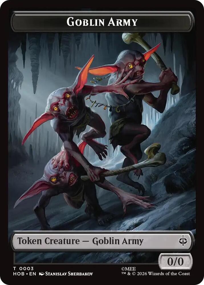 Goblin Army (0003) // Treasure Double-Sided Token 3 // 12 card from The Hobbit
