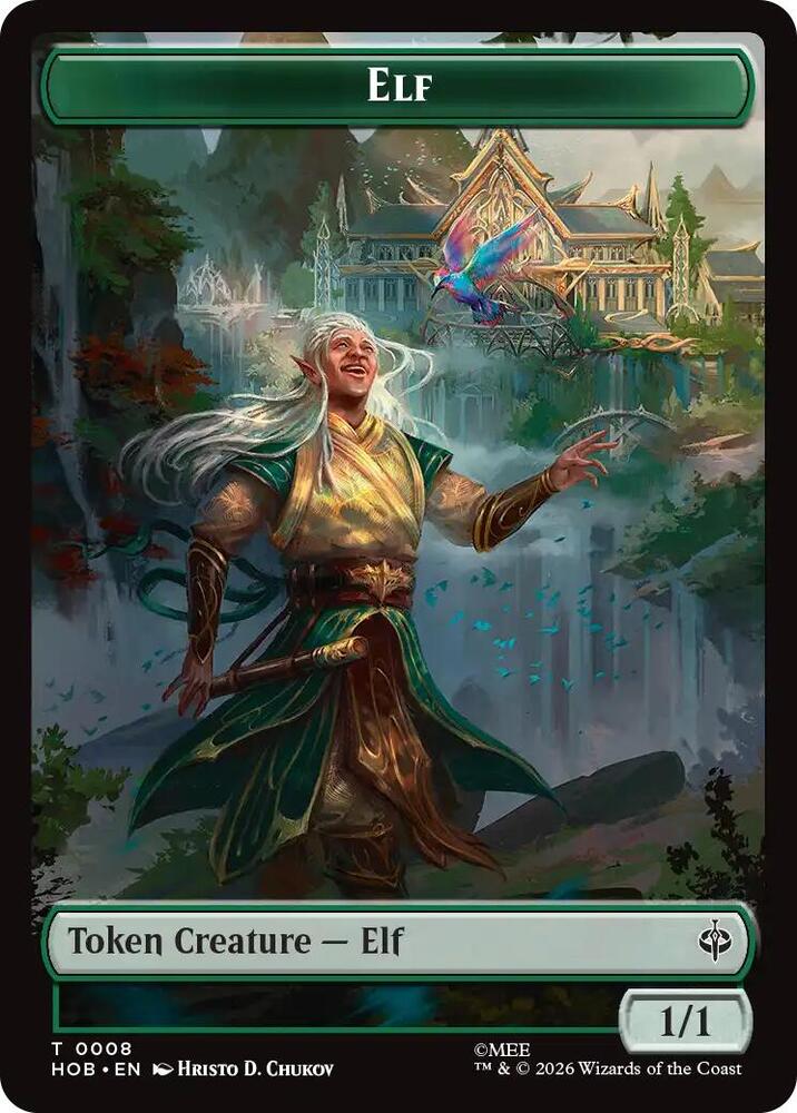 Elf // Dwarf Double-Sided Token 8 // 6 card from The Hobbit