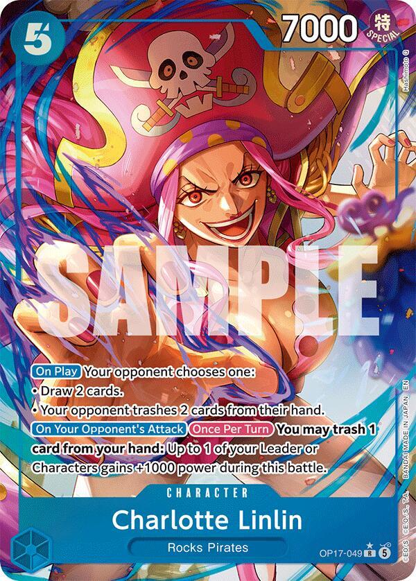 Charlotte Linlin (Alternate Art) OP17-049 card from The World's Strongest Warriors