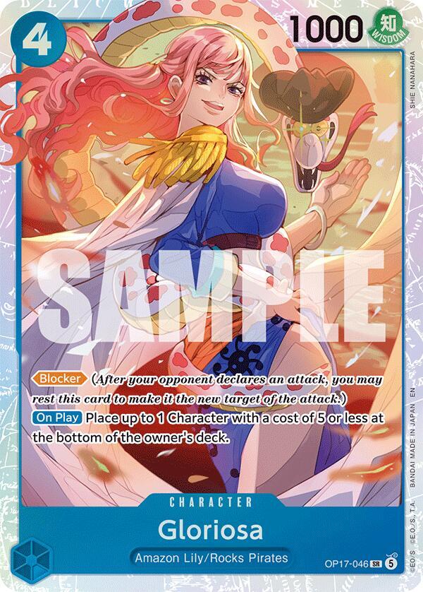 Gloriosa OP17-046 card from The World's Strongest Warriors