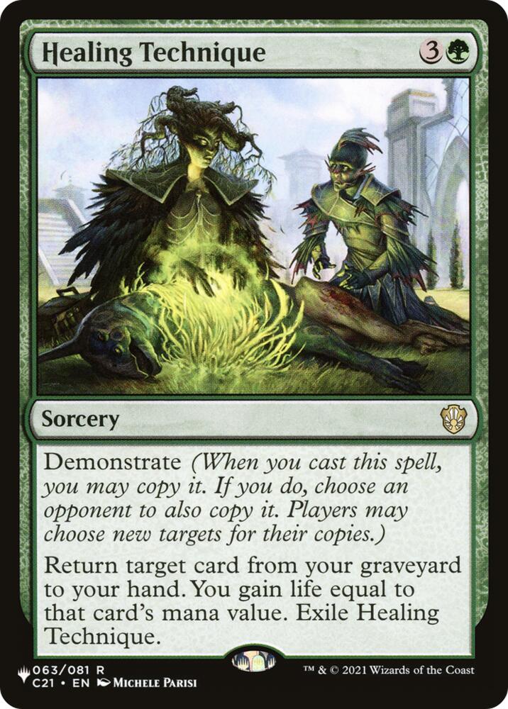 Healing Technique 63 card from The List Reprints