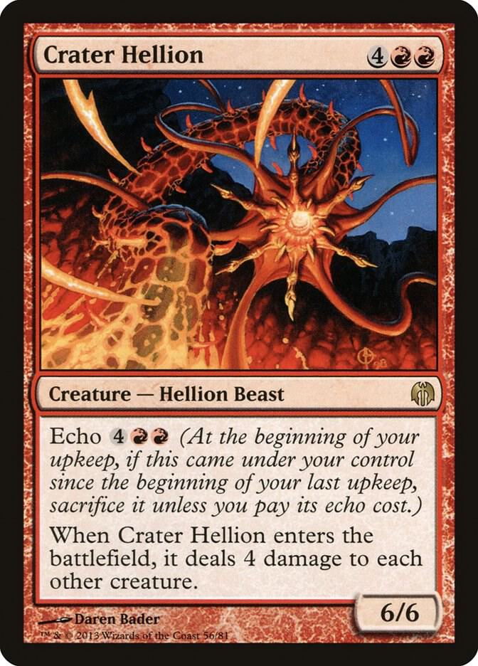 Crater Hellion 56 card from Duel Decks: Heroes vs. Monsters