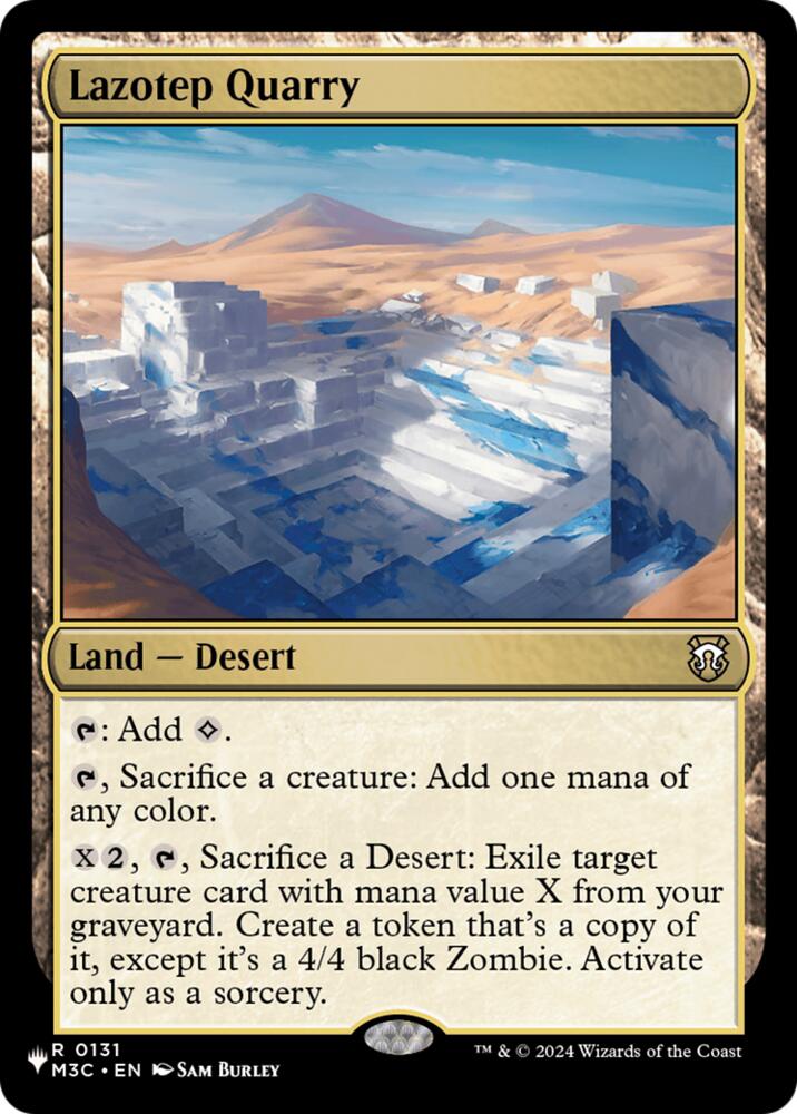 Lazotep Quarry 131 card from The List Reprints