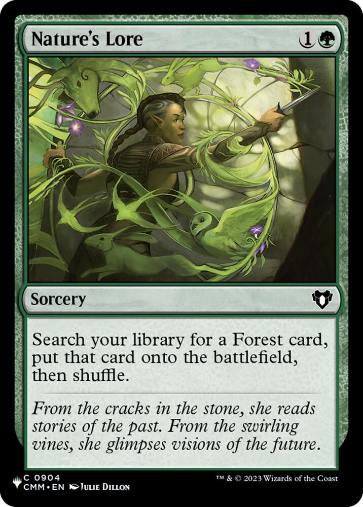 Nature's Lore (CMM) 904 card from The List Reprints