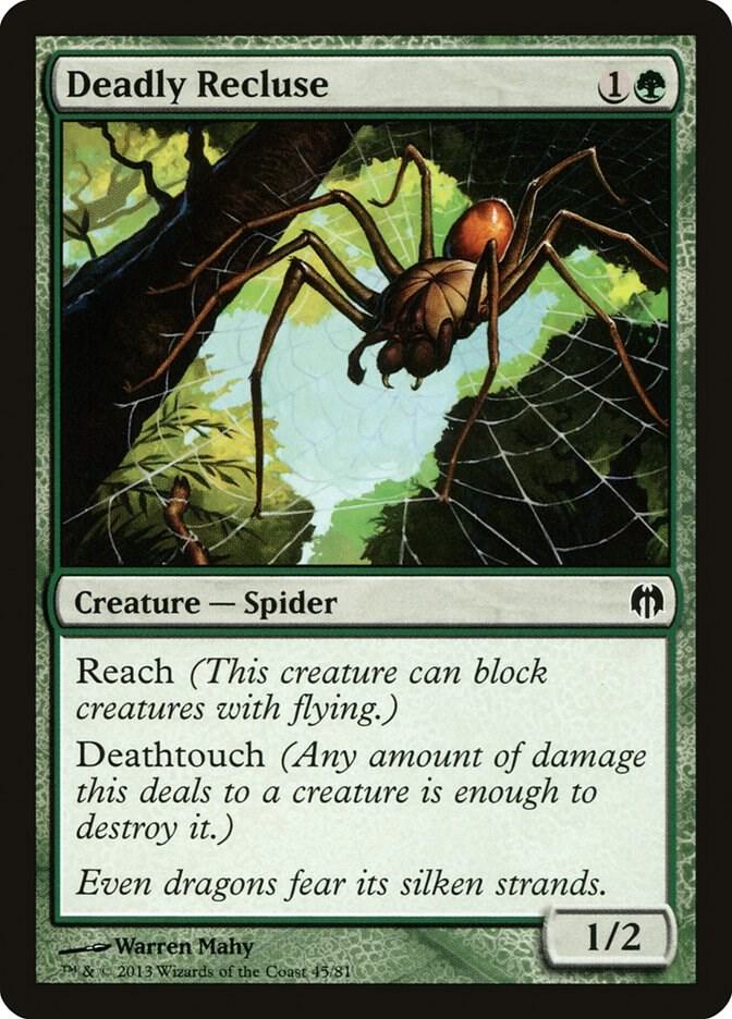 Deadly Recluse 45 card from Duel Decks: Heroes vs. Monsters