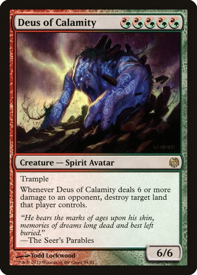 Deus of Calamity 54 card from Duel Decks: Heroes vs. Monsters