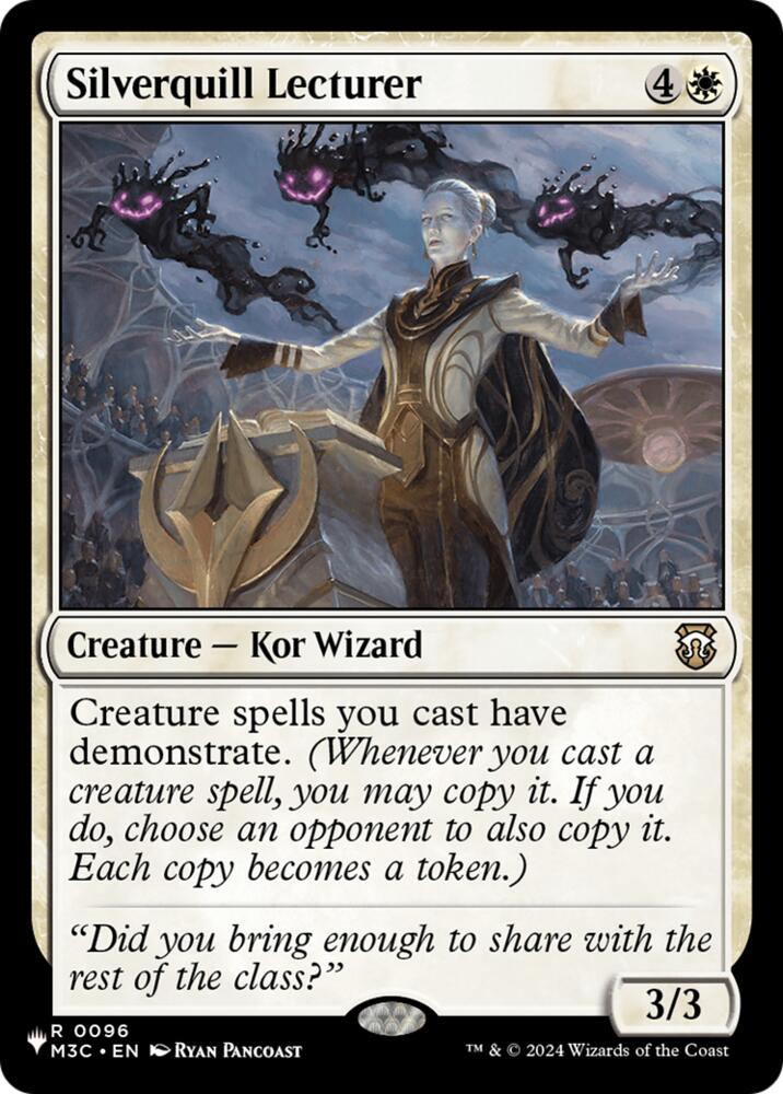Silverquill Lecturer 96 card from The List Reprints