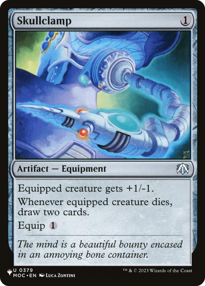 Skullclamp (MOC) 379 card from The List Reprints