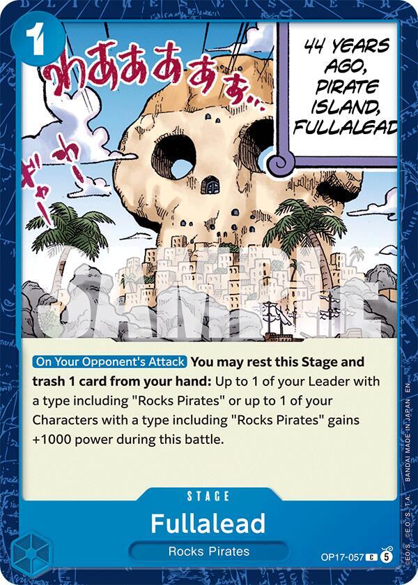 Fullalead OP17-057 card from The World's Strongest Warriors