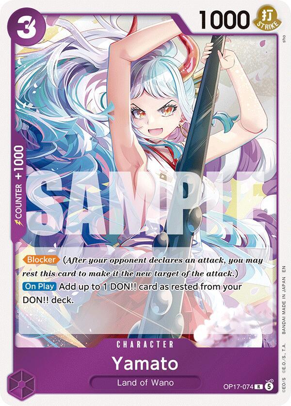 Yamato OP17-074 card from The World's Strongest Warriors