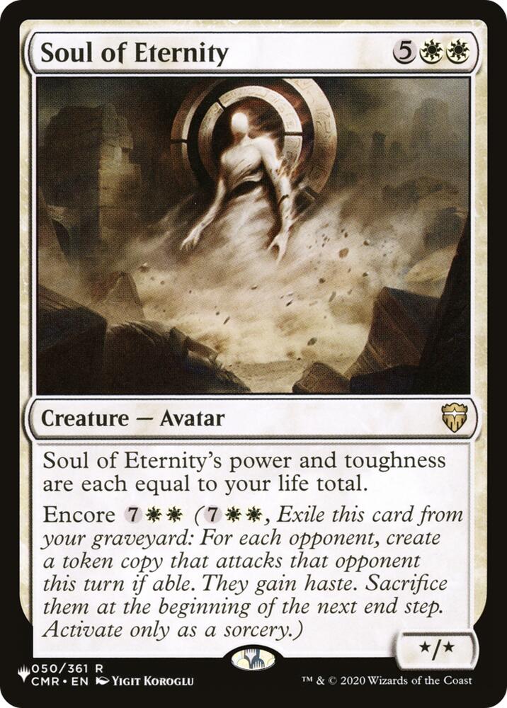 Soul of Eternity 50 card from The List Reprints