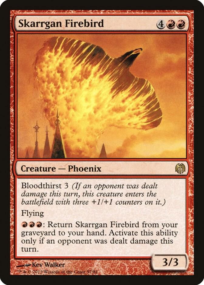 Skarrgan Firebird 57 card from Duel Decks: Heroes vs. Monsters