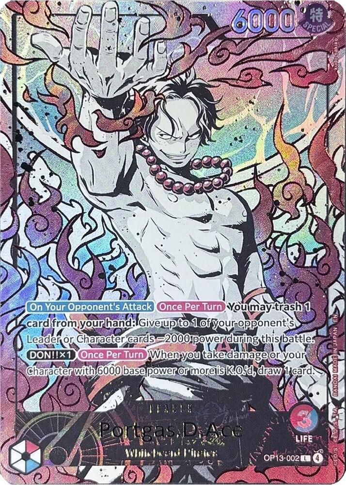 Portgas.D.Ace (English Version 3rd Anniversary Set) OP13-002 card from One Piece Promotion Cards