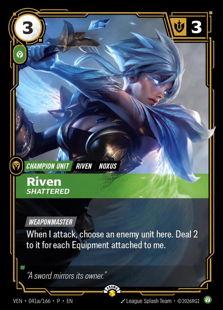 Riven - Shattered 041a/166 card from Riftbound Promotional Cards