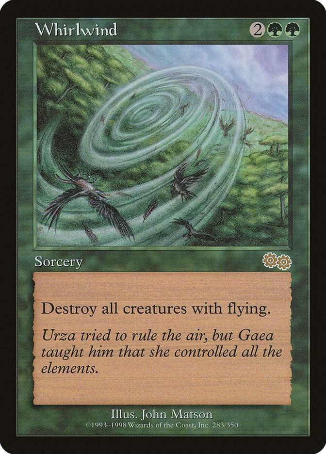 Whirlwind 283 card from Urza's Saga