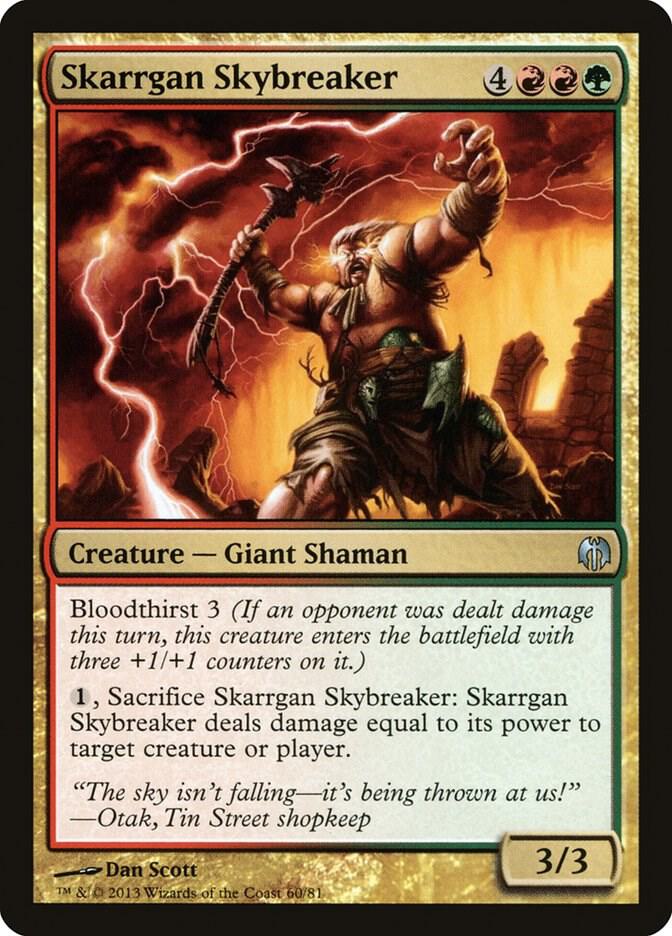 Skarrgan Skybreaker 60 card from Duel Decks: Heroes vs. Monsters