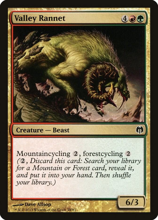 Valley Rannet 58 card from Duel Decks: Heroes vs. Monsters