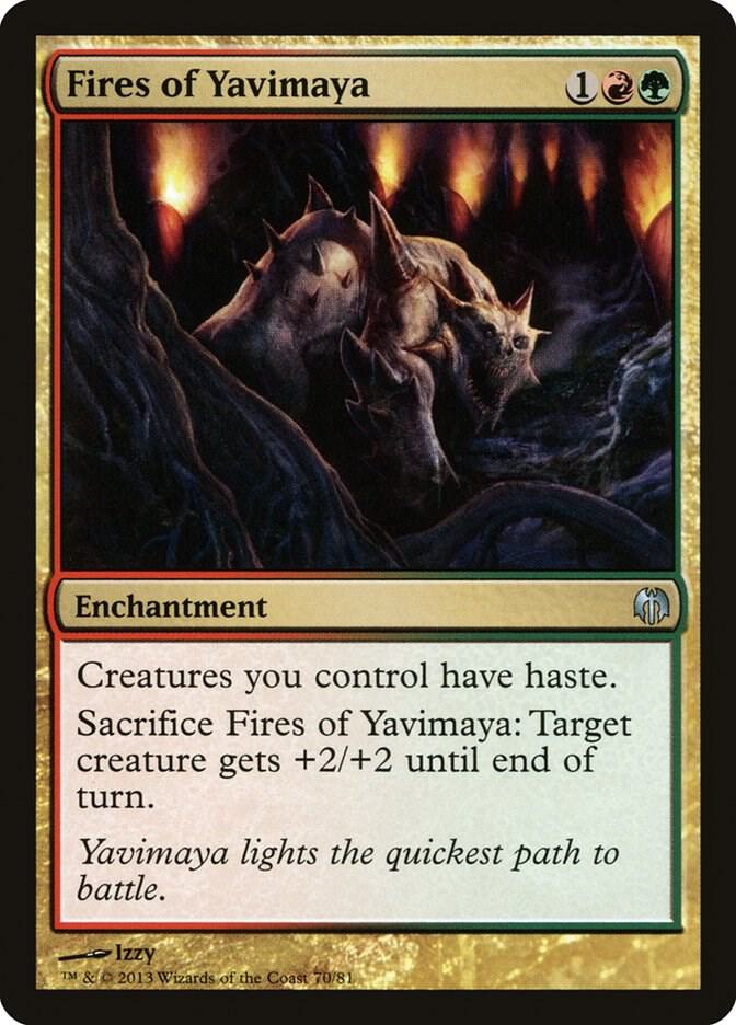Fires of Yavimaya 70 card from Duel Decks: Heroes vs. Monsters