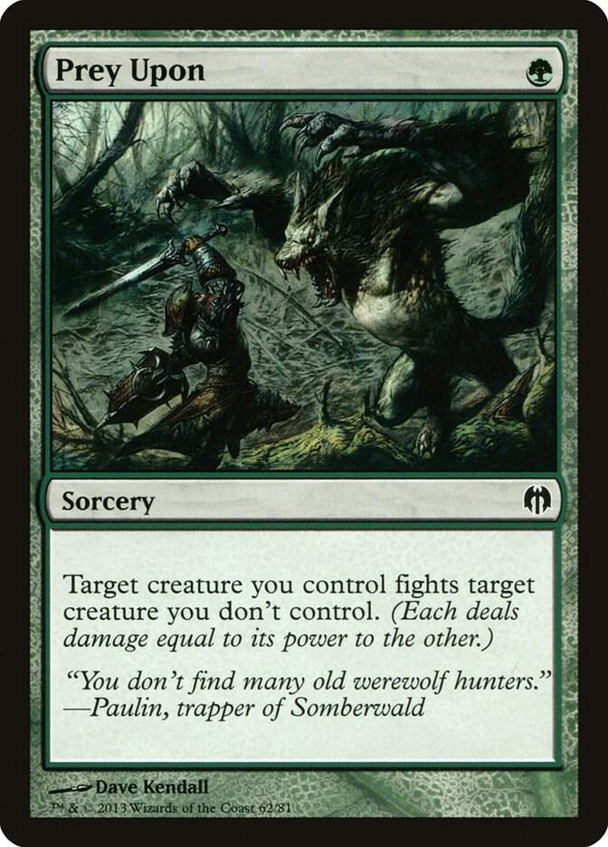Prey Upon 62 card from Duel Decks: Heroes vs. Monsters